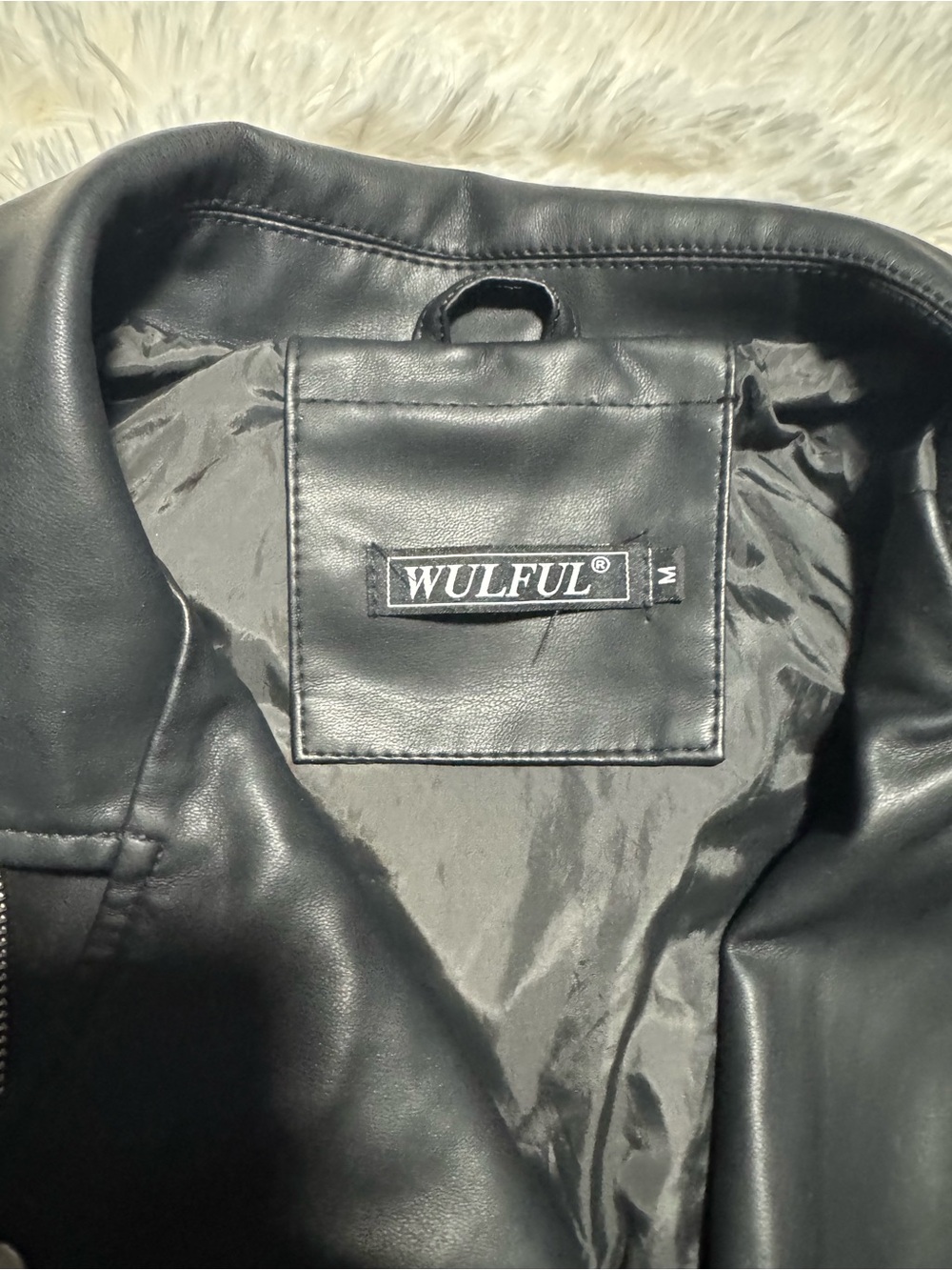 Women’s Black Faux Leather Jacket